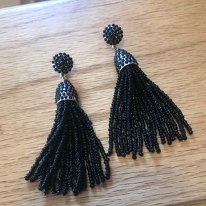 Baublebar black beaded tassels